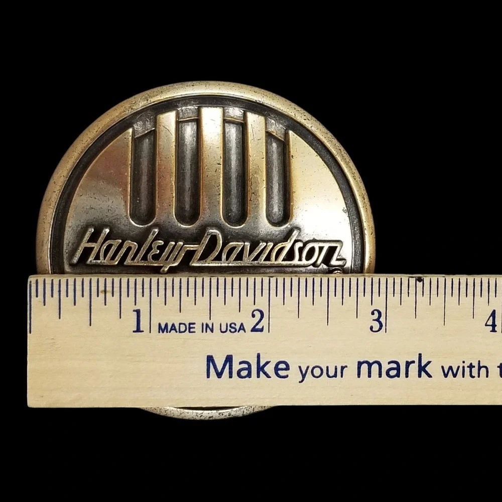 Harley Davidson Belt Buckle‎ 2005 Vintage Metal Biker Motorcycle Accessory Round